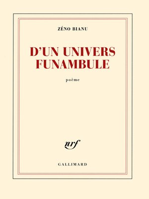 cover image of D'un univers funambule